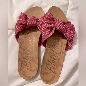 New Blowfish Sandals with Red and White Bow Size 6